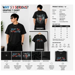 Why So Serious Graphic T-Shirt thumbnail 2