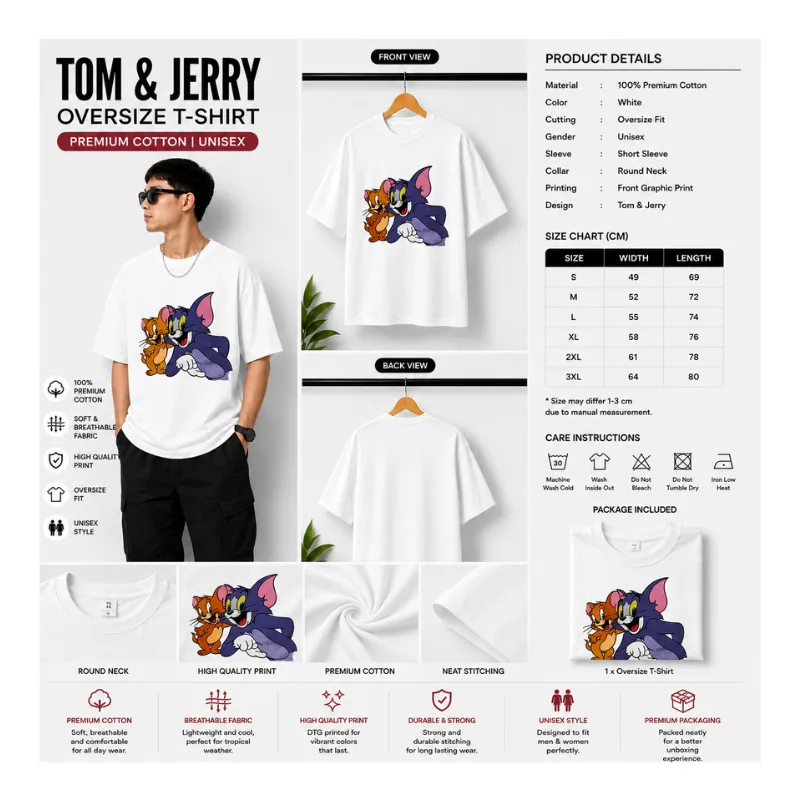 Tom & Jerry Oversize T-Shirt