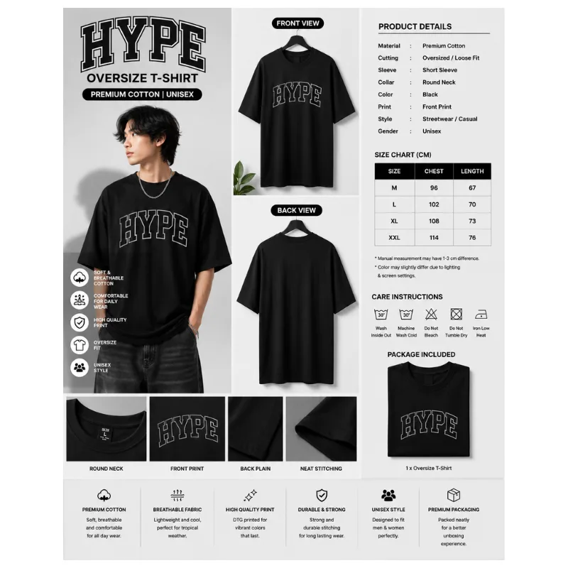 HYPE Oversize T-Shirt