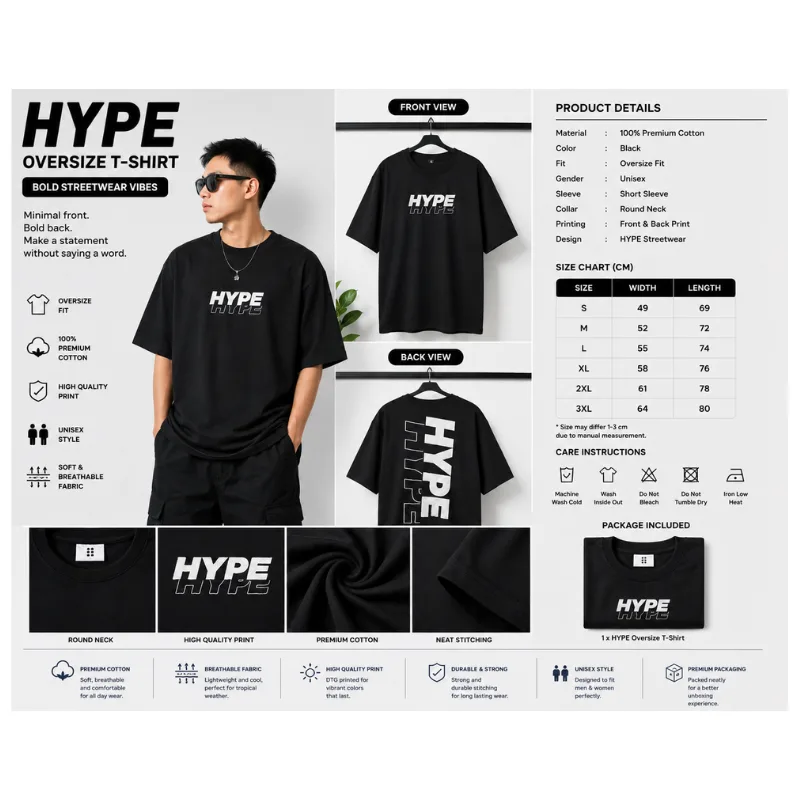 HYPE Oversize T-Shirt