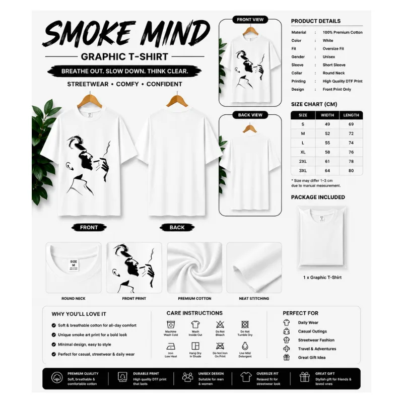 Smoke Mind Graphic T-Shirt