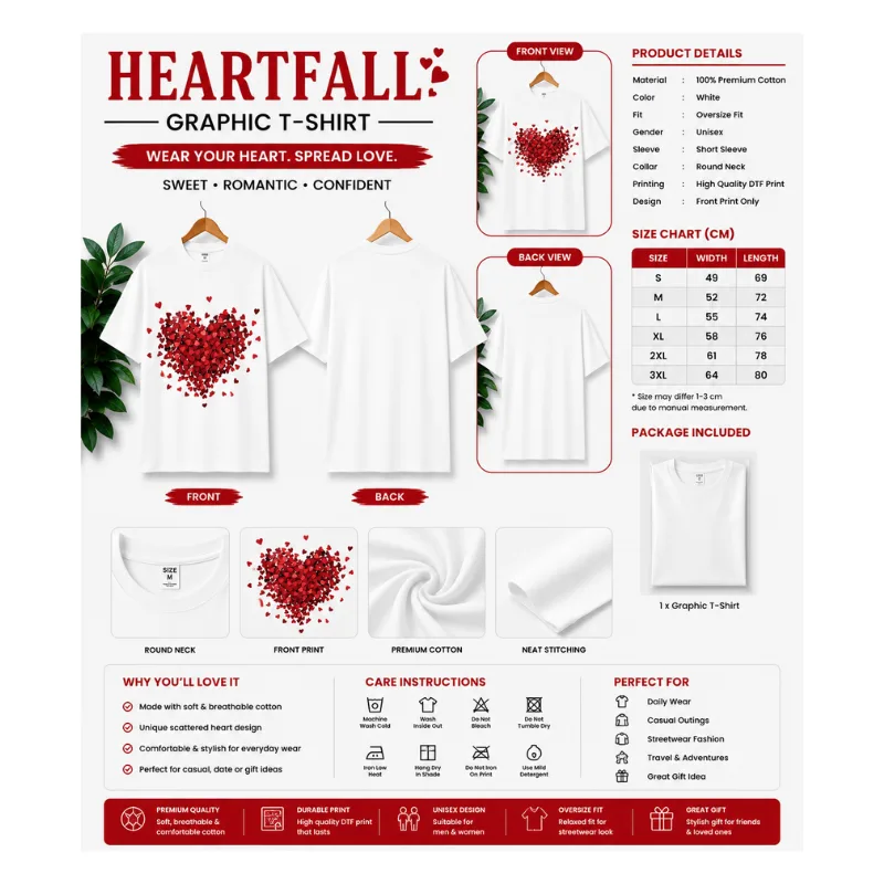 Heartfall Graphic T-Shirt