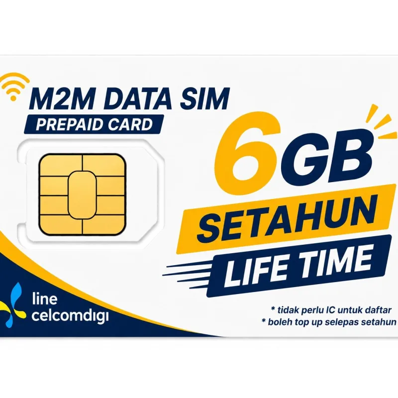 DATA 12GB atau 6GB terus pakai 1 tahun ONEXOX celcomdigi SIMKAD SETAHUN Prepaid Simcard Zello Walkie Talkie Tahan Lama Data Banyak Besar Mobile Phone Accessories Internet thumbnail 4