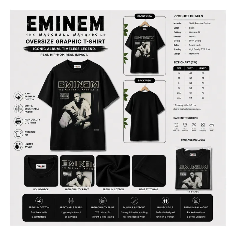 EMINEM The Marshall Mathers LP Oversize Graphic T-Shirt