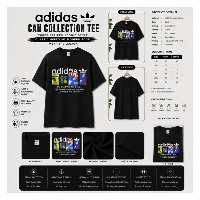 ADIDAS CAN COLLECTION TEE – Oversize Graphic T-Shirt