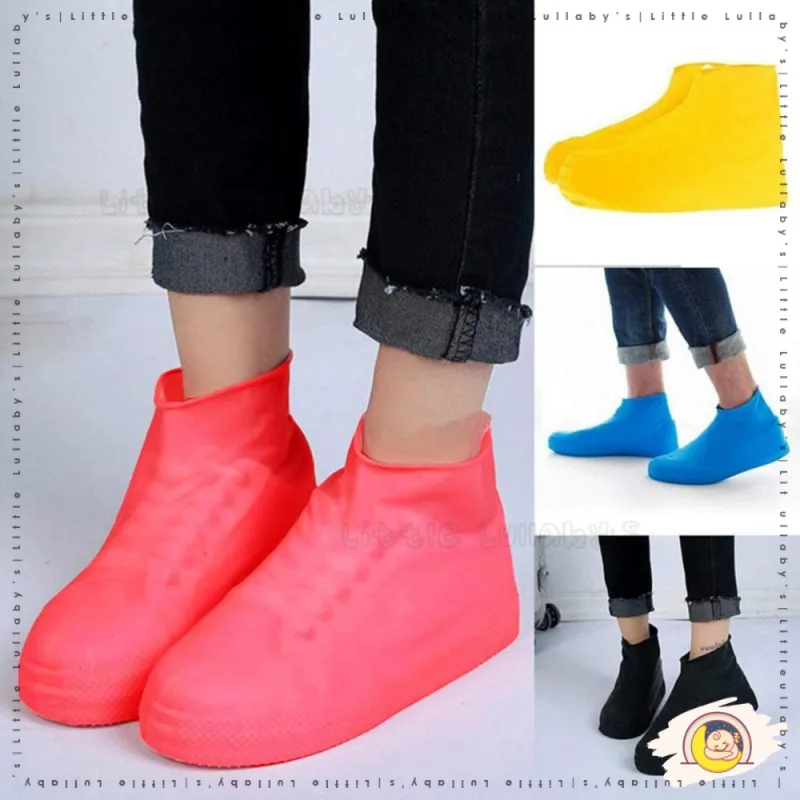 Sarung Kasut Hujan Silicone Kalis Air Reusable Shoe Cover Waterproof Latex Kasut Protector Outdoor