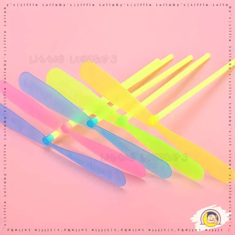 Bamboo Dragonfly Helicopter Toy Mainan Helikopter Buluh Flying Propeller Toy Outdoor Kids thumbnail 3