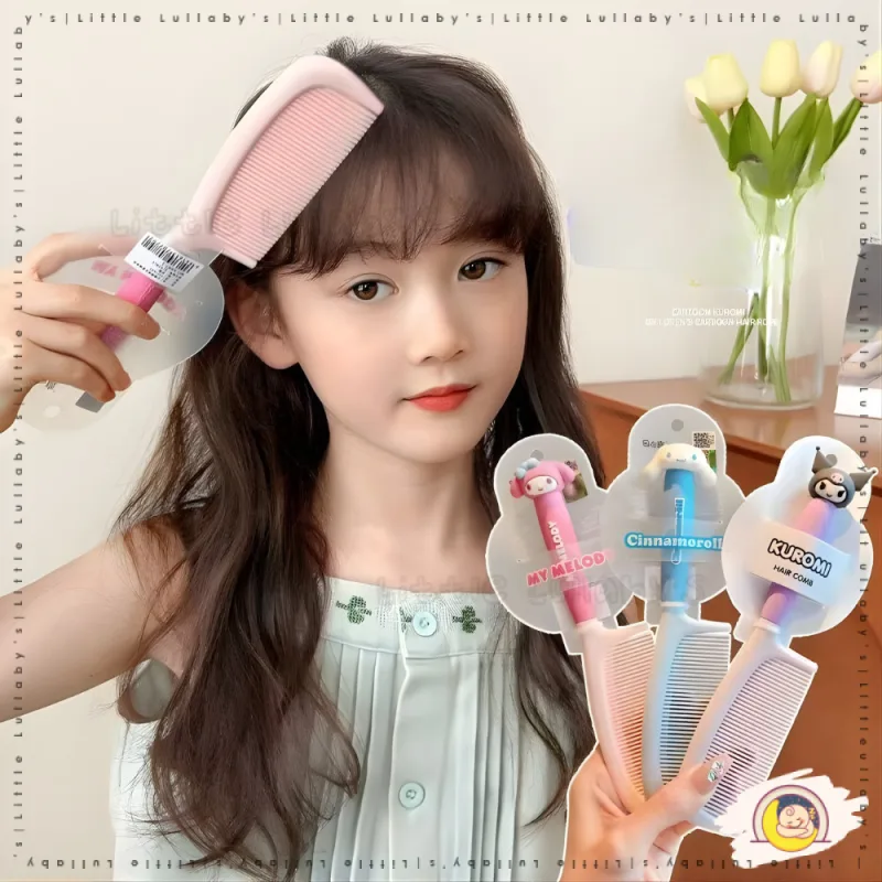 Sanrio Hair Comb Sikat Rambut Kuromi Cinnamoroll My Melody Comb Cute Cartoon Hair Brush