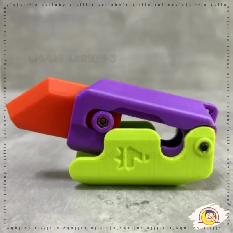 Fidget Toy Carrot Knife Toy Children's Decompression Toy Little Radish Knife Toys 3D Print