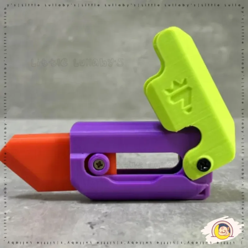 Fidget Toy Carrot Knife Toy Children's Decompression Toy Little Radish Knife Toys 3D Print thumbnail 4