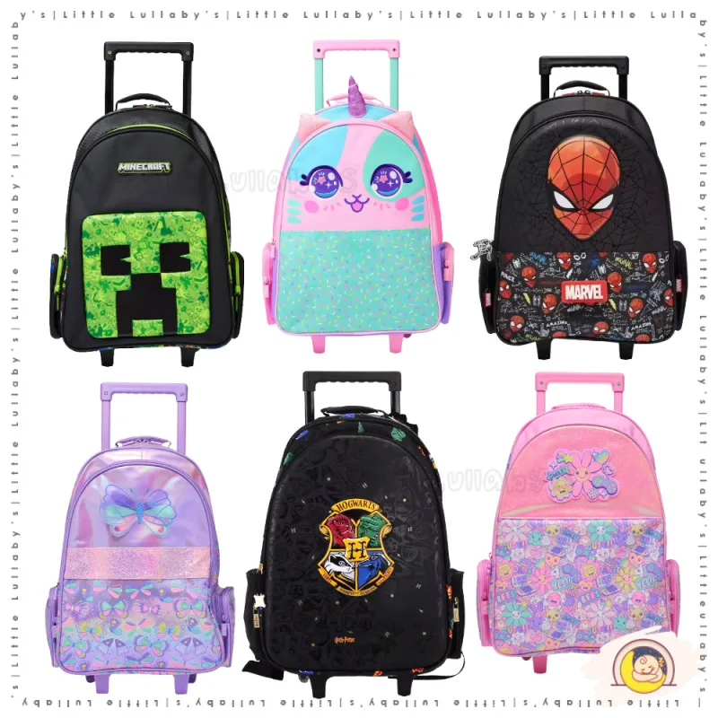 Trolley Beg Sekolah Minecraft Impact School Bag Kids School Bag Beg Budak Backpack 123 thumbnail 2