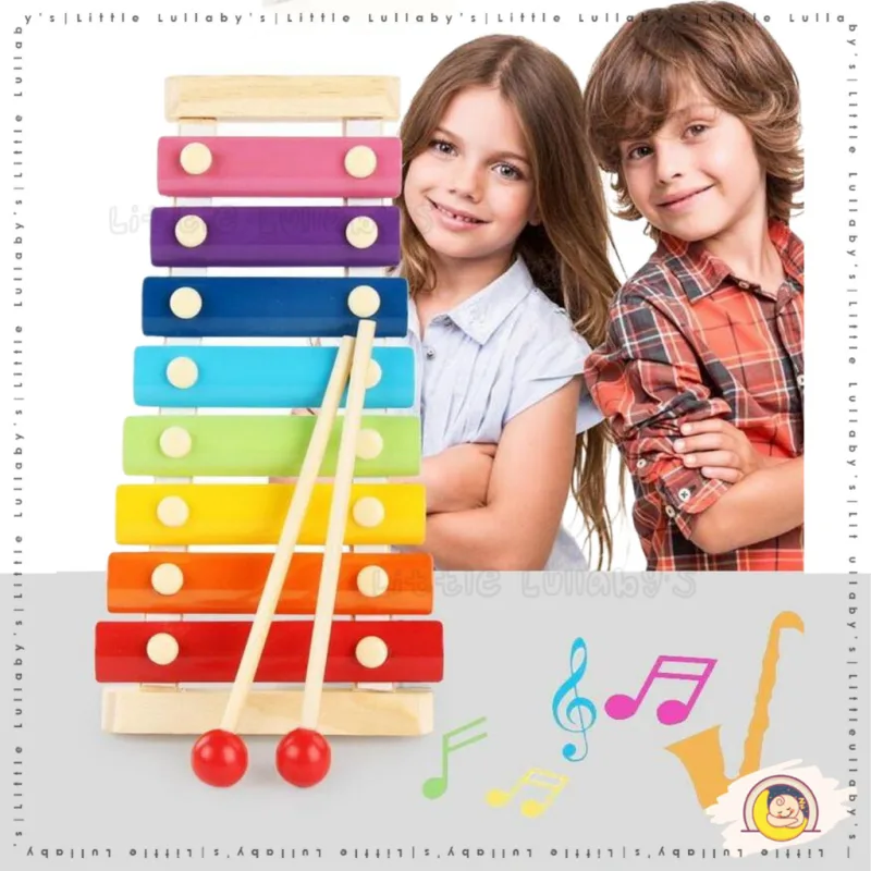 Wooden Toys Xylophone Baby Building Blocks Safe for Kids Early Learning Montessori Educational Toys thumbnail 2