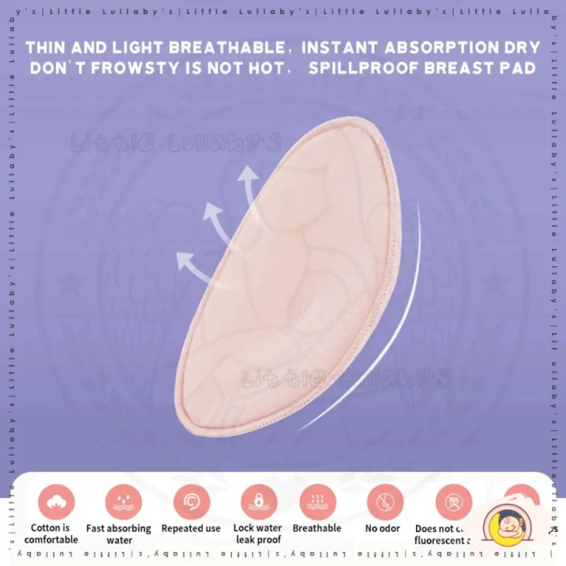 [1 PAIR] Washable Reusable Breast Pads Pad Susu Basuh Nursing Bra Pad Anti-Leakage Breastfeeding thumbnail 5