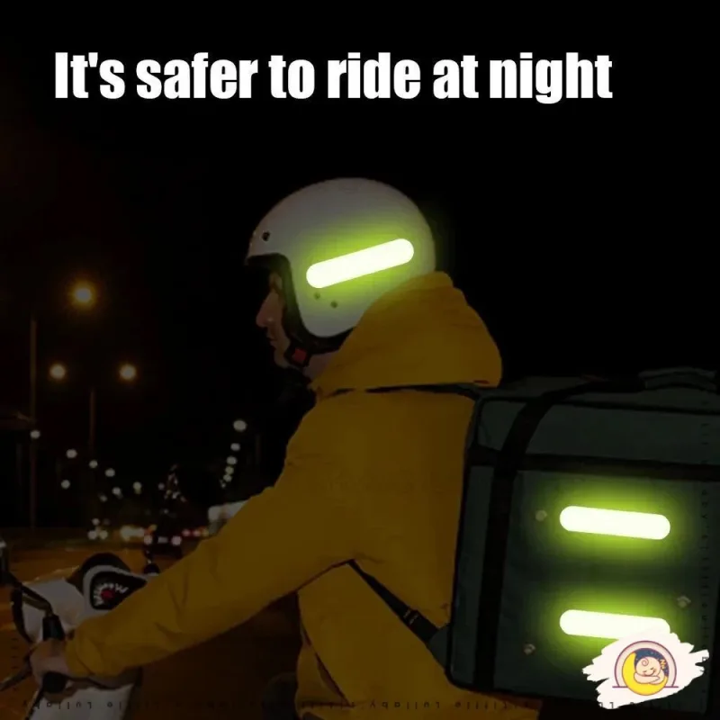 Cartoon Reflective Sticker Pelekat Reflektif Helmet Car Kereta Pelekat Terpantul Motor thumbnail 4