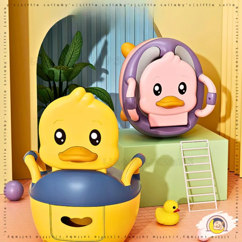 Duck Potty Training Seat Kids Latihan Tandas Budak Portable Toilet Potty Seat Backrest thumbnail 2