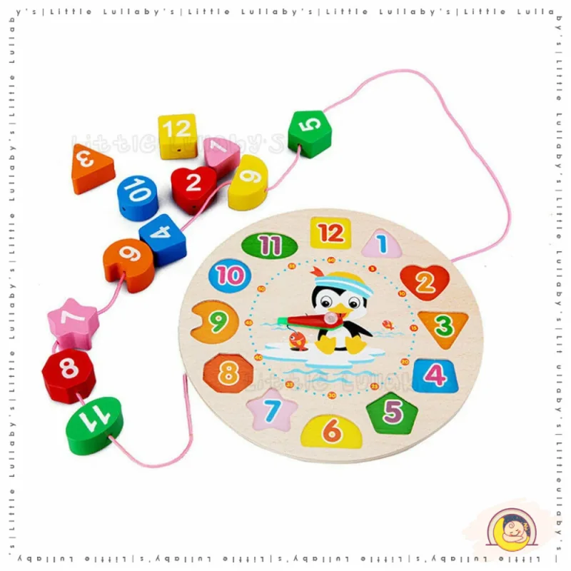 Wooden Toys Tower Baby Building Blocks Safe for Kids Early Learning Montessori Educational Toys thumbnail 5