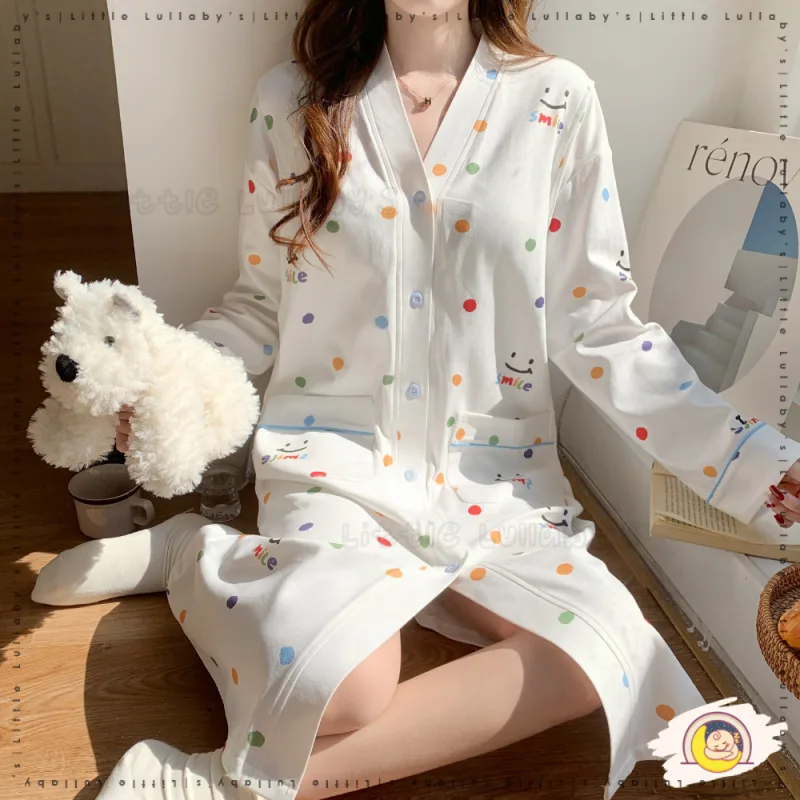 Robe Maternity Pajamas Baju Pantang Women Girls Shirt Pakaian Berpantang Mengandung Menyusu thumbnail 3
