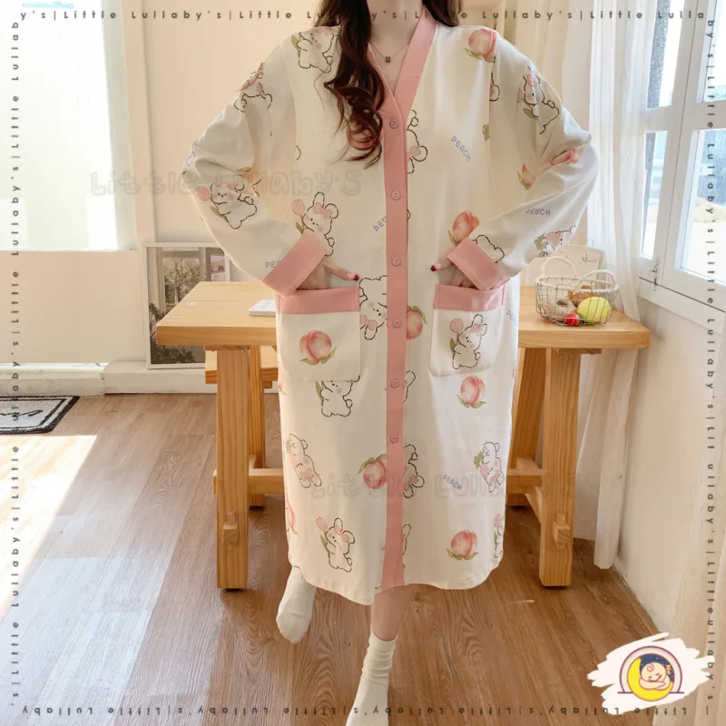 Robe Maternity Pajamas Baju Pantang Women Girls Shirt Pakaian Berpantang Mengandung Menyusu