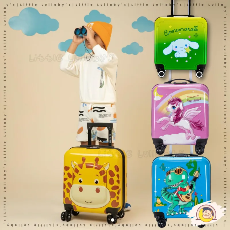 18 Inch Kids Luggage Suitcase Bag Hard Shell Giraffe Travel Luggage Bagasi Trolley Luggage thumbnail 3