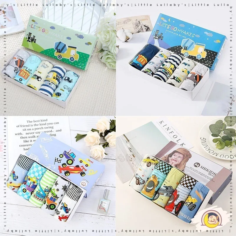 [5 PCS] Kids Underwear Girl Panties Boy Underwear Soft Cotton Baby Cute Rabbit Cartoon Underpant Seluar Dalam Budak thumbnail 2