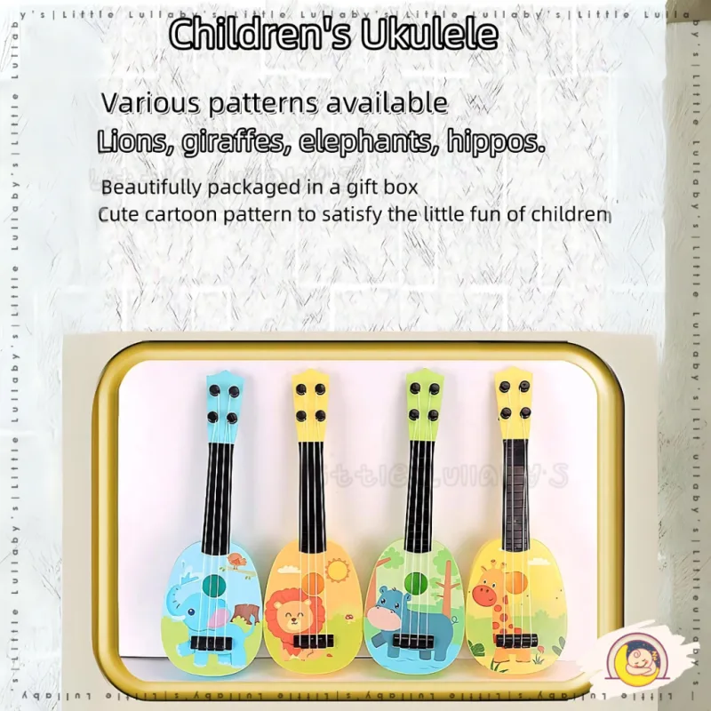 Kid Ukulele Guitar Cartoon Ukelele Toy Cartoon Design Children Music Instrument Gitar Kanak Alat Muzik Kanak thumbnail 4