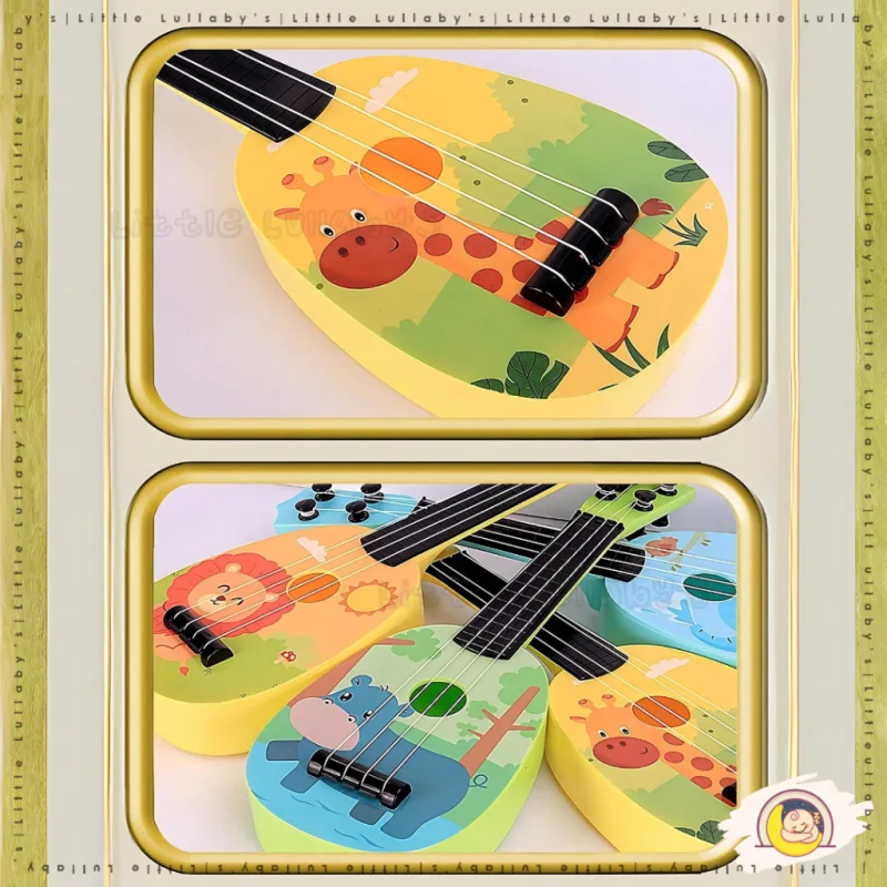 Kid Ukulele Guitar Cartoon Ukelele Toy Cartoon Design Children Music Instrument Gitar Kanak Alat Muzik Kanak thumbnail 5