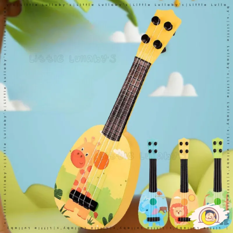 Kid Ukulele Guitar Cartoon Ukelele Toy Cartoon Design Children Music Instrument Gitar Kanak Alat Muzik Kanak thumbnail 2