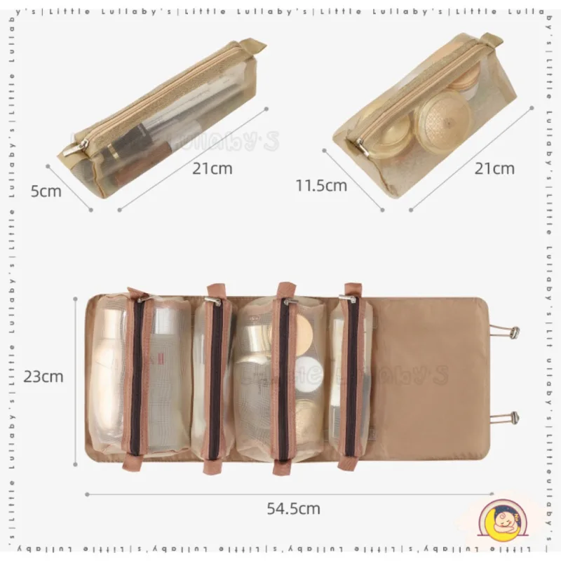 4 IN 1 Travel Makeup Storage Bag Portable Cosmetic Organizer Beg Luggage Travel Pouch Mesh thumbnail 3