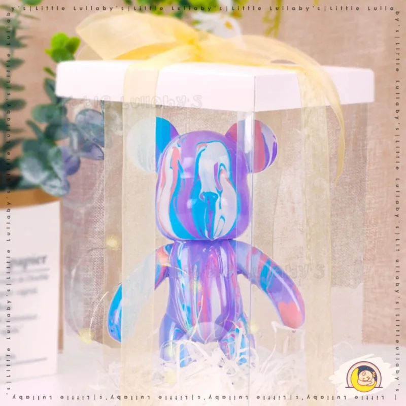 DIY Bear Paint Fluid Art Handmade Educational Toys Games Liquid Paint Graffiti Ornaments DIY Cat Beruang Seni thumbnail 4