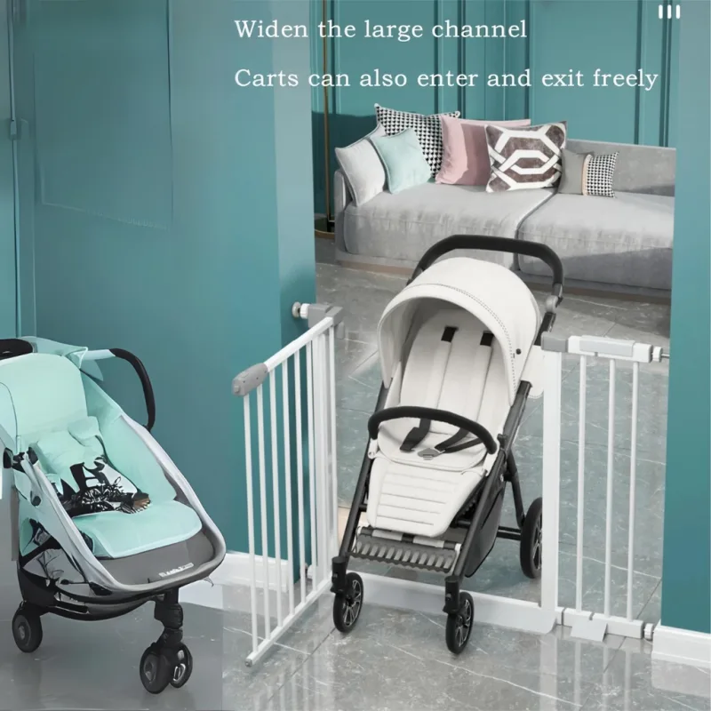 Baby Safety Gate Auto Lock Door Premium Staircase Security Fence Extended Corridor Pagar Keselamatan thumbnail 4