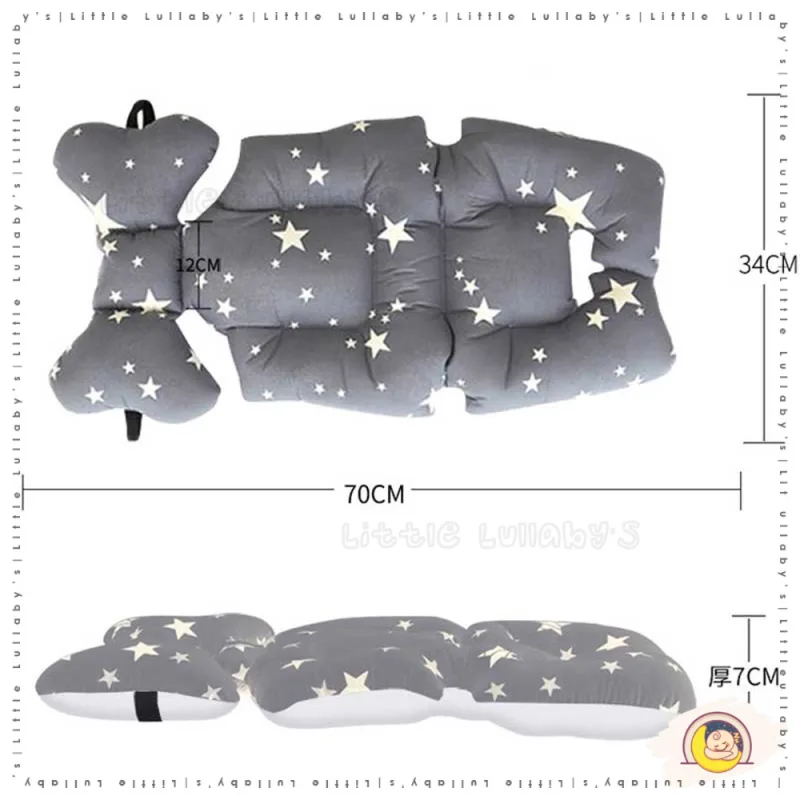 Baby Stroller Cushion Thick Korea Travel Pelapik Kusyen Stroller Kereta Tolak thumbnail 3