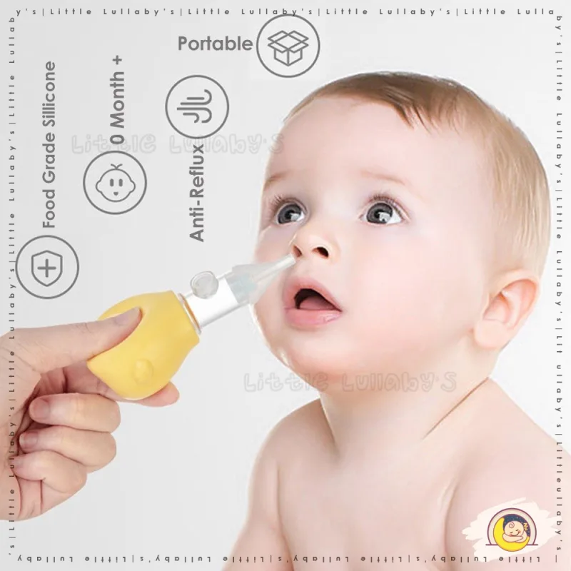 Baby Nasal Aspirator Infant Suction Device Nose Cleaner Tool Health Care Manual Silicone Penyedut Hidung