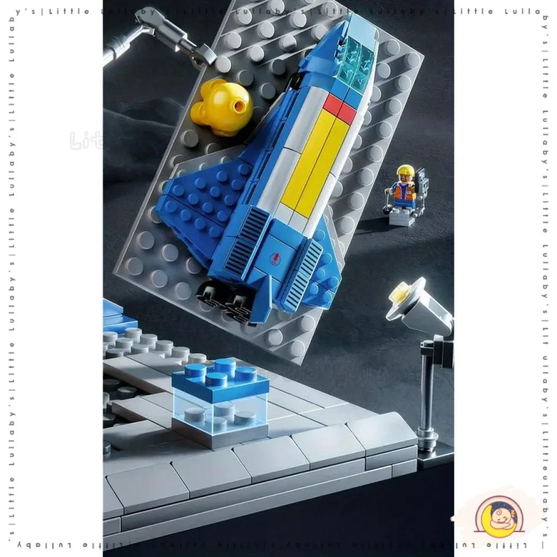 Building Blocks mainan budak perempuan Toys Rocket Spaceship Educational Toy Roket thumbnail 4