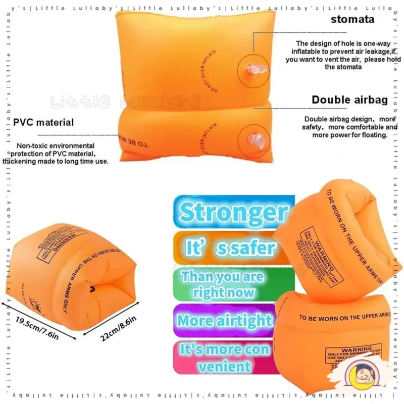 Inflatable Arm Ring Swimming Armband Arm band Children Pool Safety Pelampung Lengan Tangan Kanak thumbnail 4
