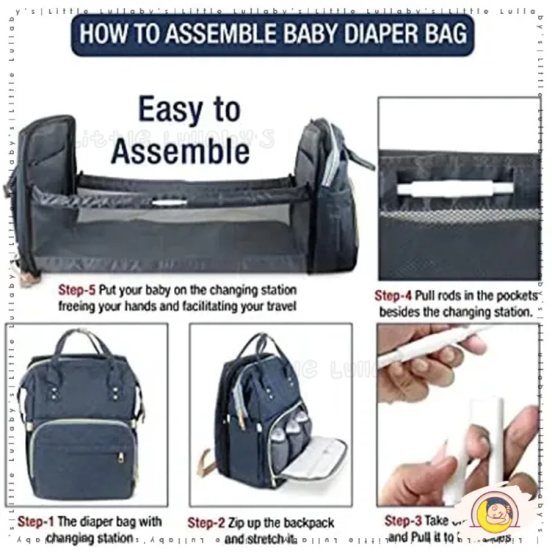 Mummy Maternity Bed Bag Nappy Diaper Large Capacity Travel Carrier Backpack Beg Katil Mummy thumbnail 3