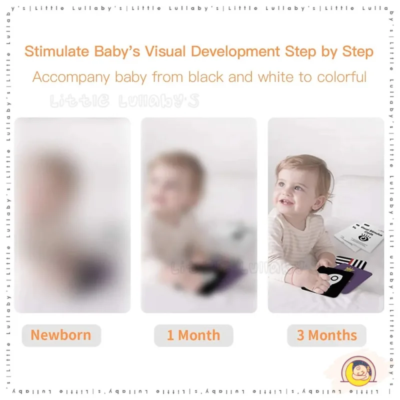 Baby Visual Stimulus Cards Early Learning High Contrast Black White 0 36 months Kad Rangsangan Visual thumbnail 3