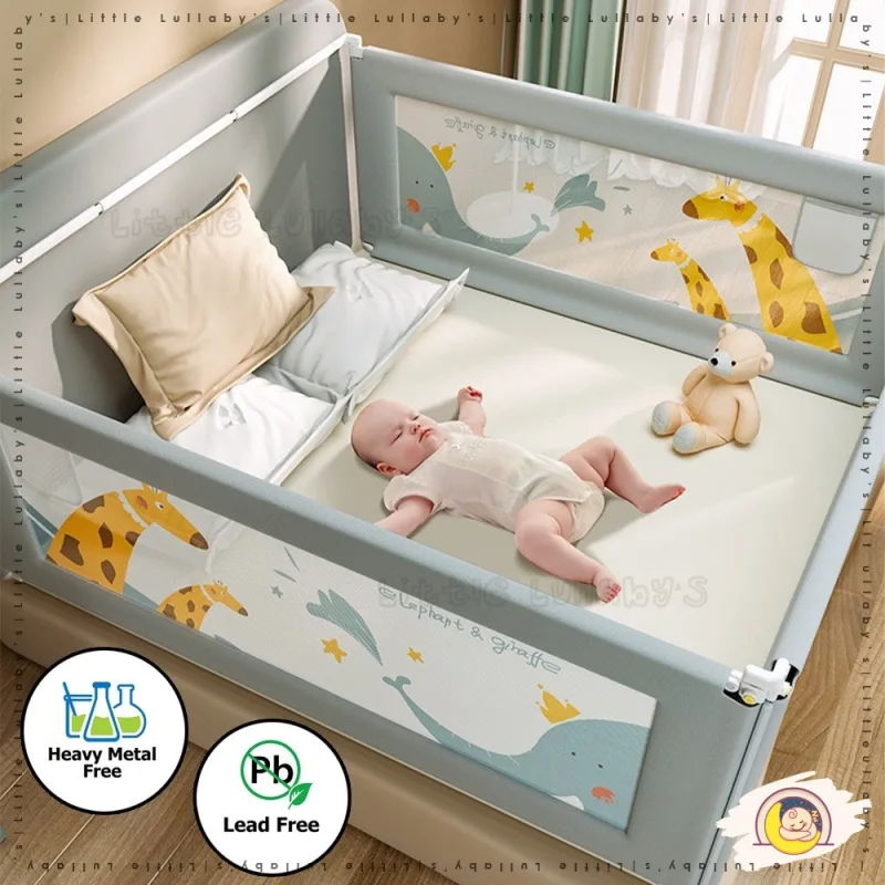 Baby Bed Fence Pagar Katil Baby Rail Guard Baby Safety Bed Guard Baby Bed Rail Guard thumbnail 2