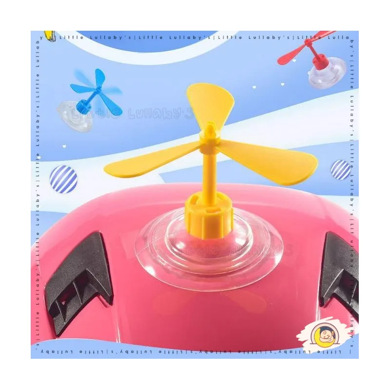 Bamboocopter Childhood fun Motorcycle Accessories Decoration Bike Propeller Fan Kipas Helmet Kanak thumbnail 2