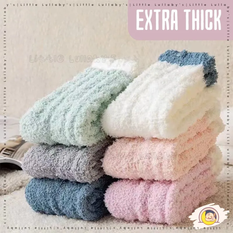 Maternity Socks Stokin Pantang Fluffy Confinement Mother Baby Ibu Bersalin thumbnail 2