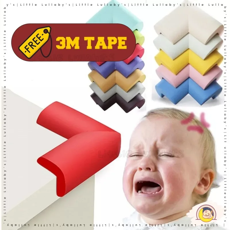 L-Shaped Corner Guard Baby Kids Children Bumper Edge Strip Table Corner Sudut Perlindungan