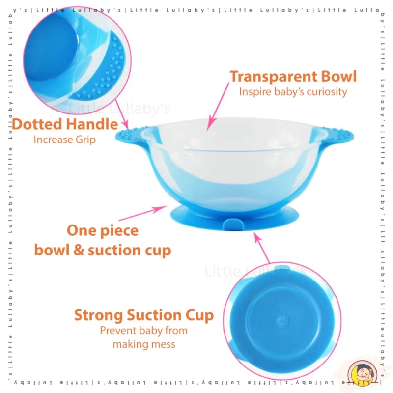 3 in 1 Temperature Feeding Bowl Set Spoon Detection Food Baby Tableware 3 In 1 Mengesan Suhu Bekas Makan thumbnail 5