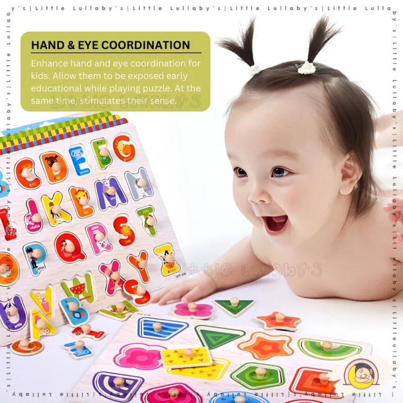 Wooden Learning Board Kids Toys Toy Children Early Learning Mainan Kayu thumbnail 3