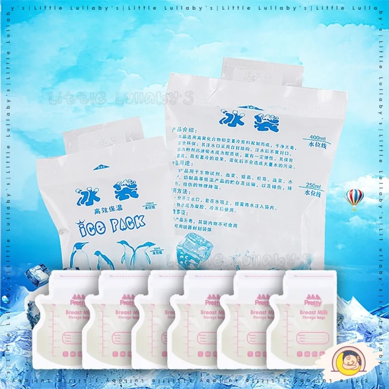 Reusable Breast Milk Ice Bag Beg Ais Pack Cooler Frozen Food Storage Air Batu Sejuk thumbnail 2