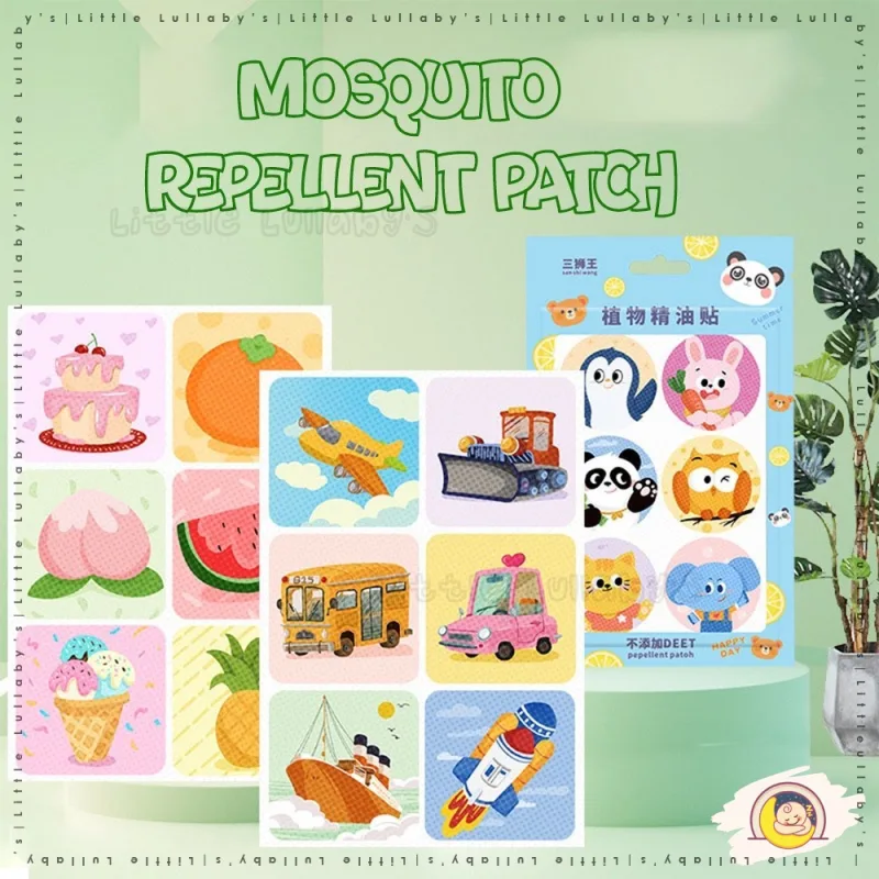 [36 Pcs] Anti Mosquito Repellent Patch Baby Kids Natural Plant Based Essential Oil Halau Nyamuk
