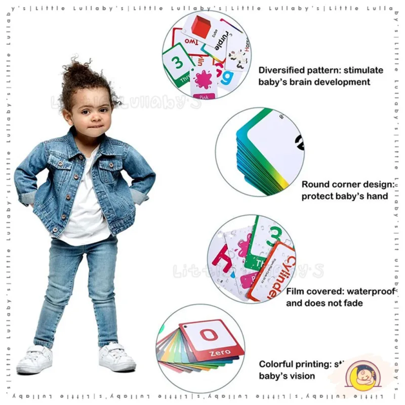 Kids Flash Card Right Brain Early Learning Development Baby Toddler Kad Flash thumbnail 3