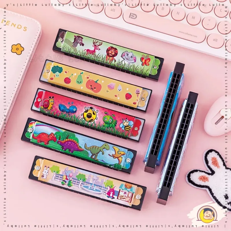 16 Holes Cute Harmonica Beginner instrument Kids Educational Toys Harmonica Mainan Musikal Budak