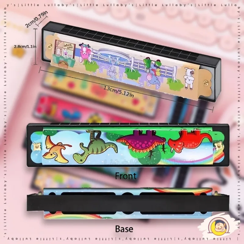 16 Holes Cute Harmonica Beginner instrument Kids Educational Toys Harmonica Mainan Musikal Budak thumbnail 3