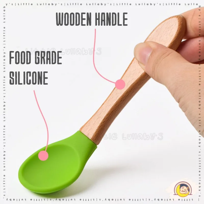 [Free Lid] Baby Silicone Bowl Set Dining Tableware Feeding Spoon Bib Mangkuk Silikon thumbnail 4