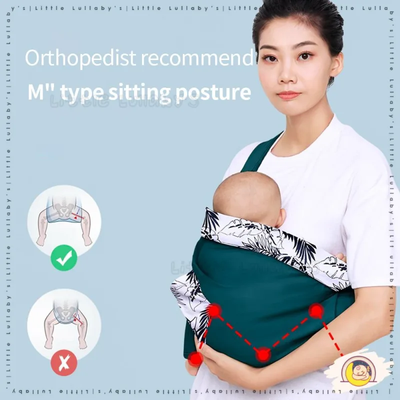 Newborn Baby Sling Carrier Ergonomic Infant Maternity Mummy Cradle Cotton Kain Dukung thumbnail 5