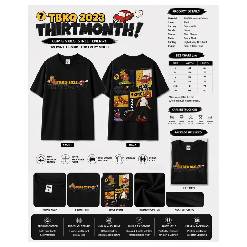 TBKQ 2023 Oversized T-Shir